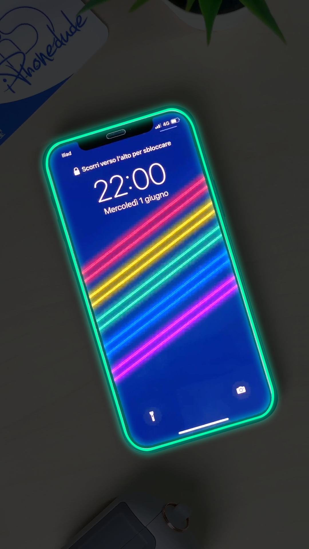 pellicola iphone fluo