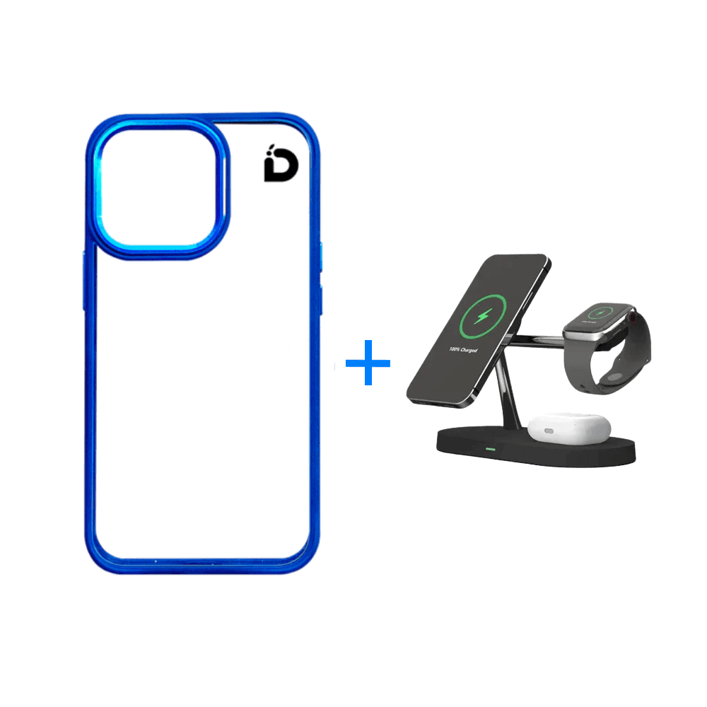 5-in-1 Fast Magnetic Wireless Charger + Cover Tank MagSafe