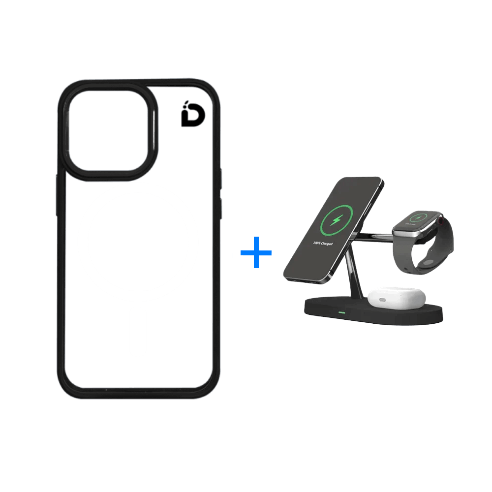 5-in-1 Fast Magnetic Wireless Charger + Cover Tank MagSafe